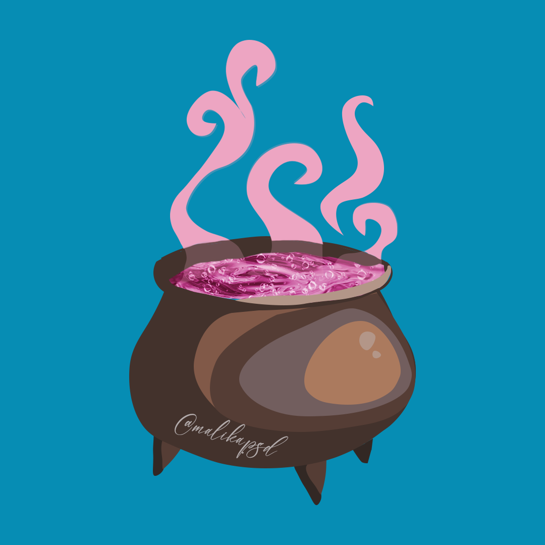 Brown Cauldron Illustration