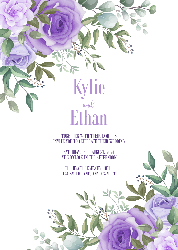 Kylie & Ethan Wedding Invitation