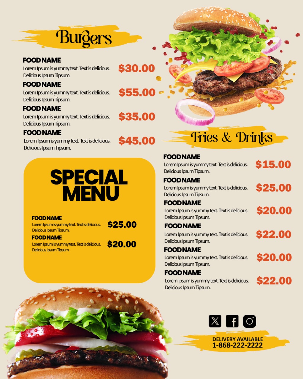 Menu Design