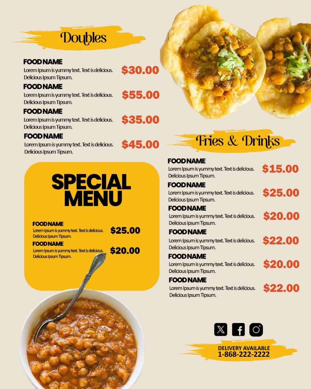 Menu Design