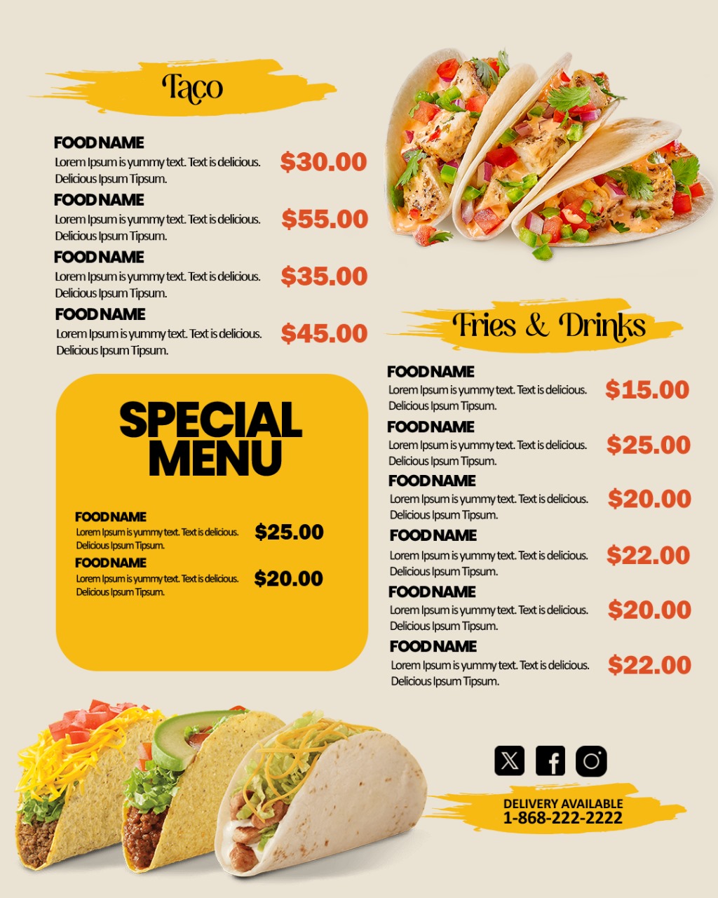 Menu Design